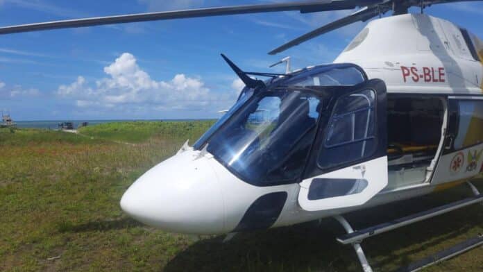 Criança de 3 anos é resgatada após afogamento em Paripueira e transferida de helicóptero para o HGE