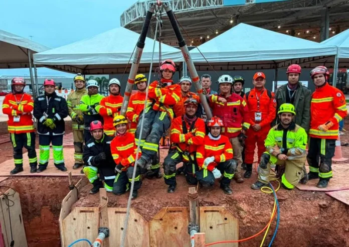 Corpo de Bombeiros de Alagoas no 2º CONESV em Cuiabá, Brandão e Paes ampliam capacitação em resgate veicular no Holmatro Experience e no Desafio Nacional